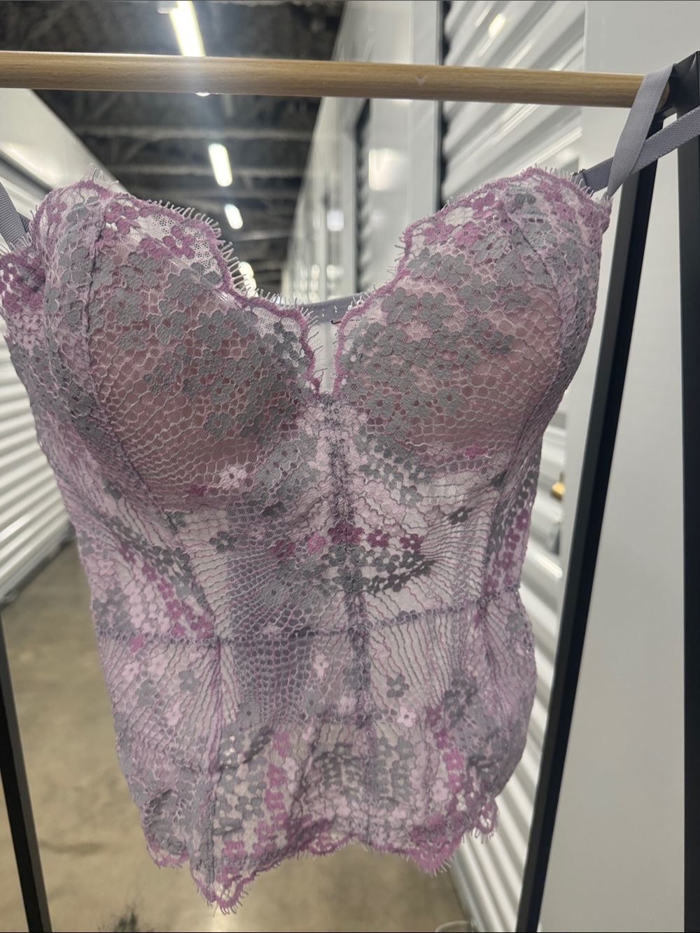 Victoria's Secret Lavender Pink Lace Bustier